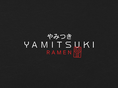 Yamitsuki Ramen 🍜 brand design brand identity branding food graphic design icon illustration japan japanese lettering logo logo design noodle bar noodles ramen ramen bar restaurant symbol vector visual identity