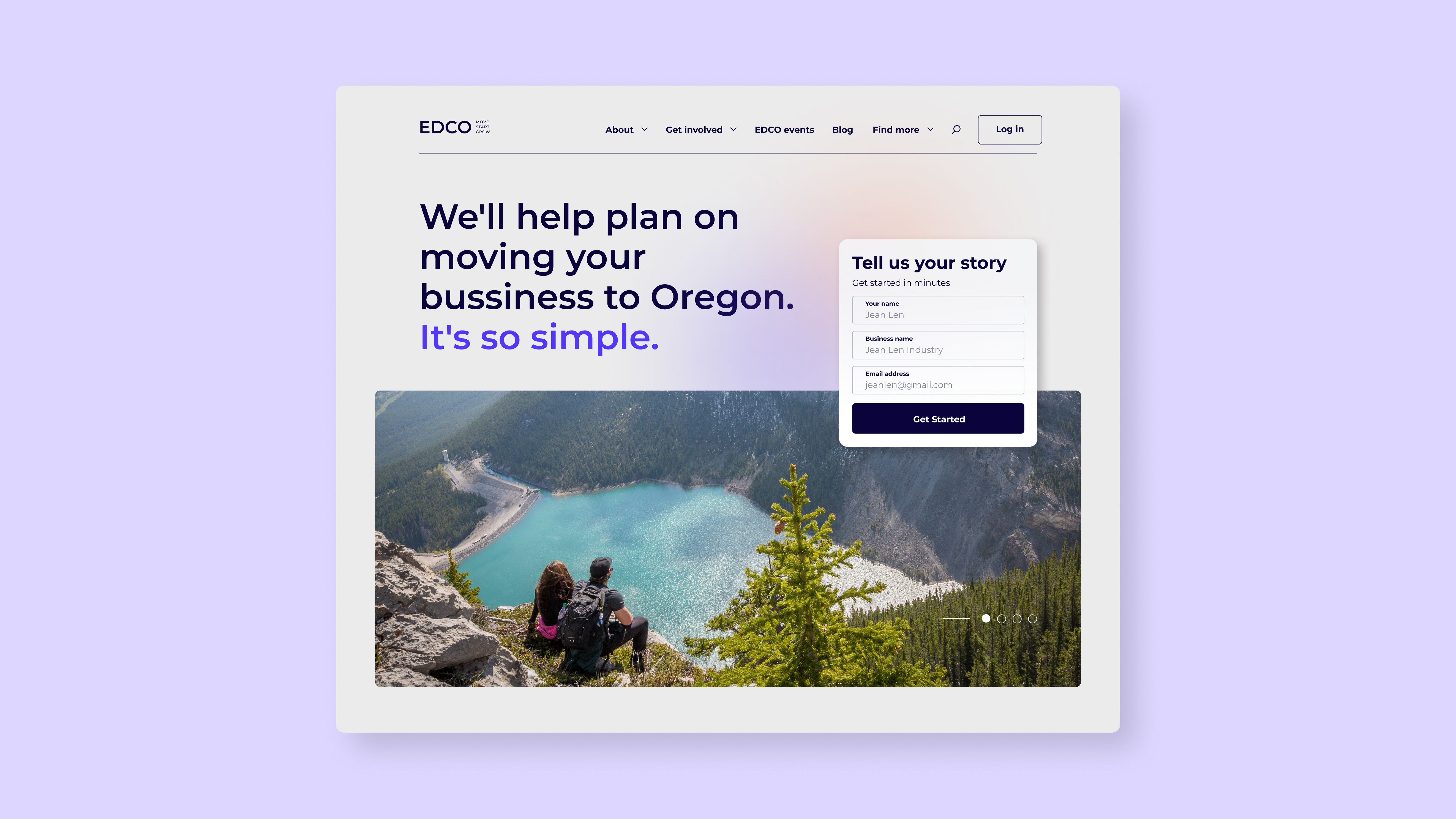 edco branding commerce graphic design landing page ui web design