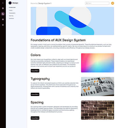 Design System Foundations Page app colors design design system figma foundations typography ui user experience ux wireframe