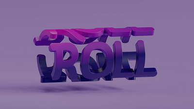 Roll 3d animation