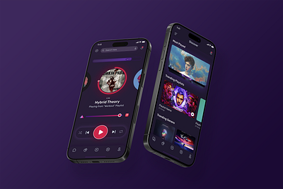 Gamified music platform for rising talents clean creative design gamified modern music app music platform ui user interface ux