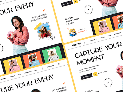 Fujifilm Concept Landing Page branding concept design fujiflim graphic design landing page landing page concept ui ui design uiux design website