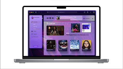 Music Streaming Platform Browse Page app design desktop app dribbble music product design productdesign ui uidesign ux uxdesign uxdesigner