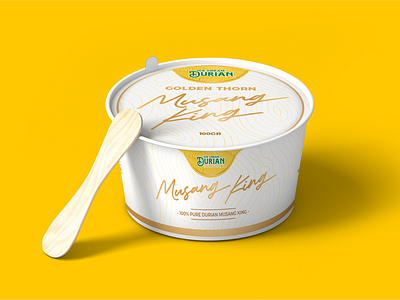 Golden Thorn Ice Cream Cup Design cup design desain cup desain kemasan durian durian ice cream ice cream ice cream cup ice cream cup design ice cream durian kemasan kemasan ice cream packaging packaging design