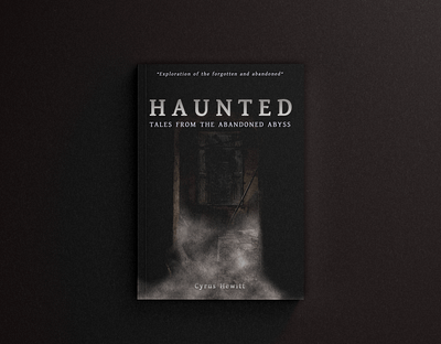 Book cover : Haunted book book cover cover design graphic design