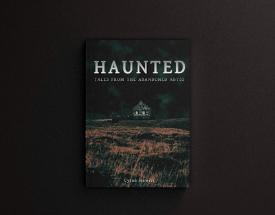 Book cover : Haunted book book cover cover design graphic design