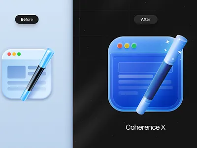 @ Coherence X App icon 3d icon 3d logo app app icon art branding figma graphic design icon illustration logo ui vector visual design