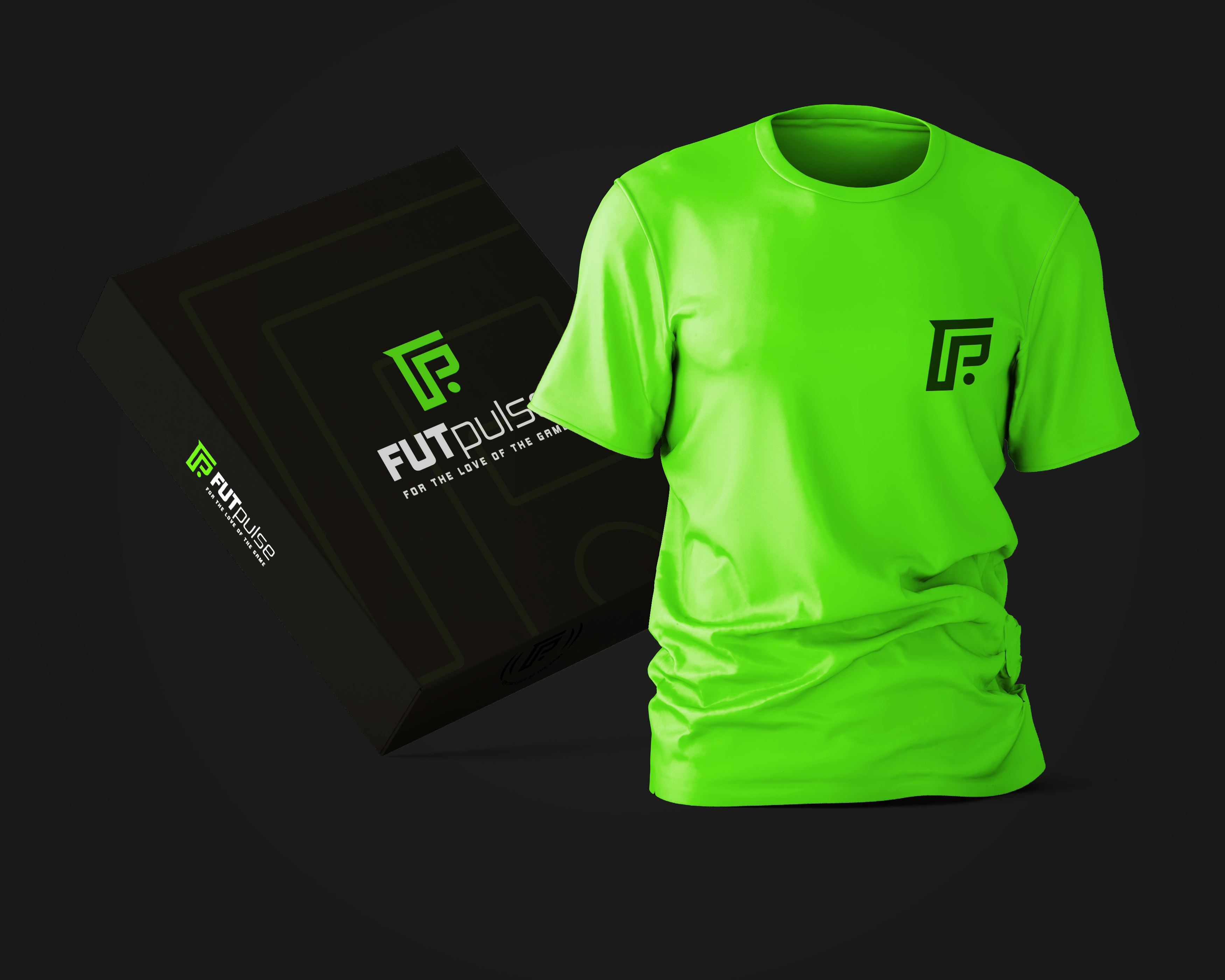 FUTpulse sports logo - Brand identity branding creative logo graphic designer letter fp letter logo logo logo designer logo maker modern logo trendy logo vector