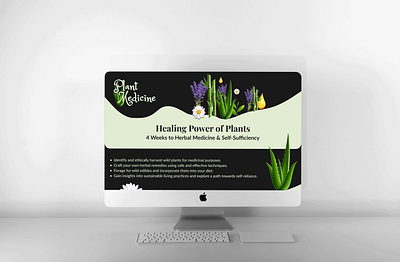 Plant Medicine Landing Page figma logo design typography ui web design