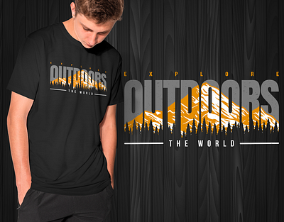 OUTDOOR VINTAGE HIKING T-SHIRT DESIGN adventure adventure t shirt design clothing custom t shirt design fashion forest hiking hiking t shirt design illustration landscape mountain offroad outdoor outdoor t shirt outdoor t shirt design outdoors outside travel vintage vintage t shirt design