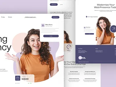 Nexa - Digital Agency agency ui agency website branding design dribble website design graphic design ui ui design ui ux uiux uiux design uiux inspiration uiux knowledge ux uxdesign webflow website design website inspiration workspin