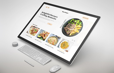 Restaurant website landing page.... graphic design restaurant website ui website designing