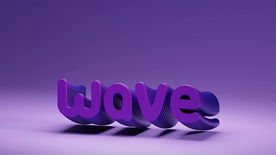 Wave 3d animation