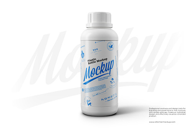 Plastic Bottle Mockup 500ml design food illustration mock up mockup package packaging psd template