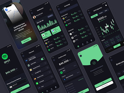 Trading Stock Market Investment App dashboard exchange app finance app financial financial app invest app investment investment app investments marketplace app mobile app ui payment app stock app stock market stock market app stock trading trading trading app transaction app ui design