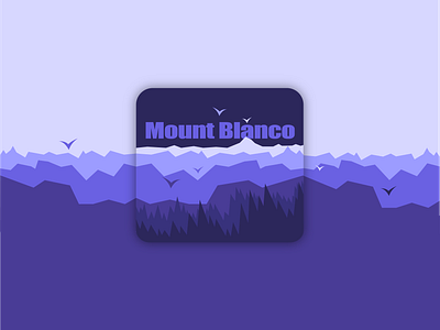 Mount Blanco (Ski Mountain logo) dailylogochallenge graphic design illustration logo