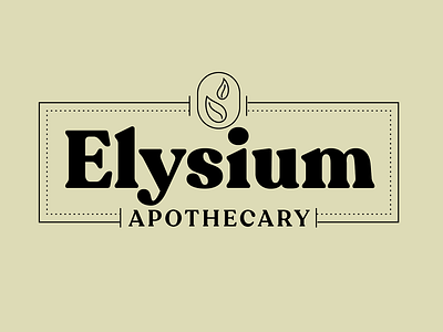 Elysium Apothecary Logo alchemy apothecary branding design graphic design identity illustration logo mark olympia washington witchy