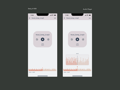 Daily UI 009- Audio Player audio player dailyui