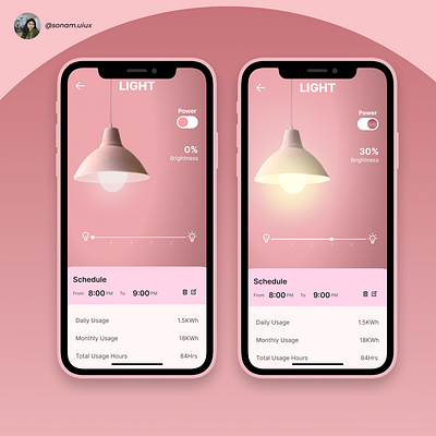 Brightness Adjustment App UI Design animation app design figma mobile app mobiledesign ui uidesgin uiux uxui