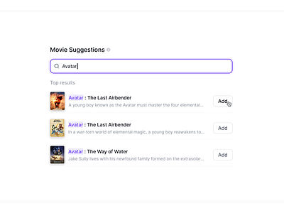 🪄 Movie Suggestions ⬇️ design figma minimal ui ux