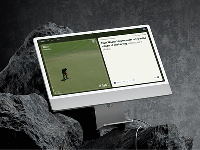 PGA TOUR ARC product design ui ux