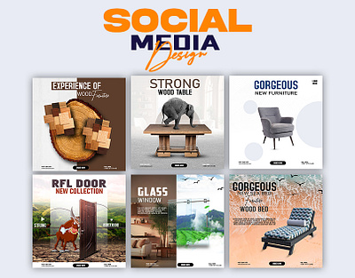 Furniture Social Media Post Design animation bangla design branding design graphic design motion graphics photoshop poster social social media post design