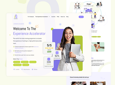 Company Website UI Design | Bootcamp Data Carreer Academy landing page design web ui design inspo website design