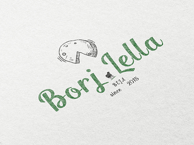 Borj Lella cheese box 3d branding graphic design logo packaging