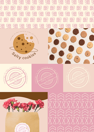 "Salty Cookies" - Logo Design 99design aesthetics biscuits branding brown cookies design figma food logo salty