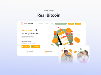 Real Bitcoin Case Study logo design web design website development