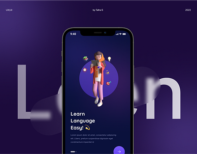 Language Learning Mobile App UX/UI Design dashboard design freelance graphic design mobile app portfolio ui uidesign uiux