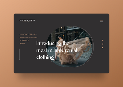 Rental Clothing Website Design clothing website landing page minimalist minimalistic website rental clothing website ui ui design ux design website website design