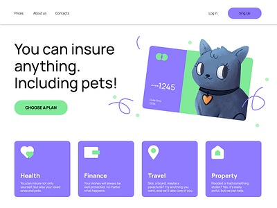 Web Design for Insurance Company branding graphic design illustration minimal ui ux vector web design website
