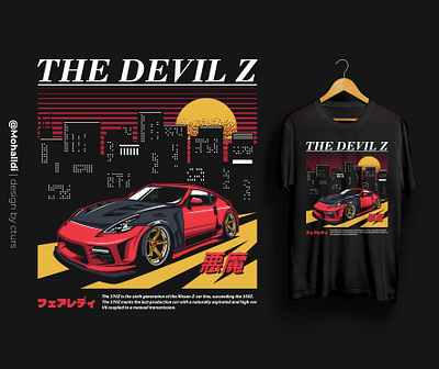 The Devil Z car tshirt