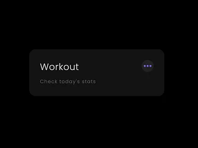 Fitness Widget built with Framer Motion animated design framer framer motion frontend motion design ui ux widget