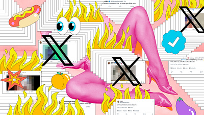 Twitter bots bots collage editorial elon musk illustration npr porn twitter x