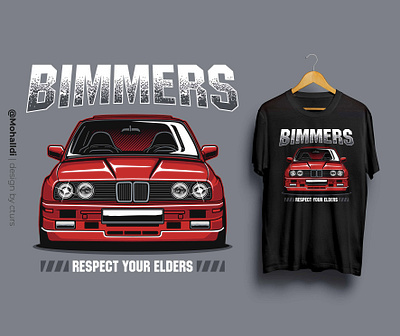 Bimmers E30 car tshirt