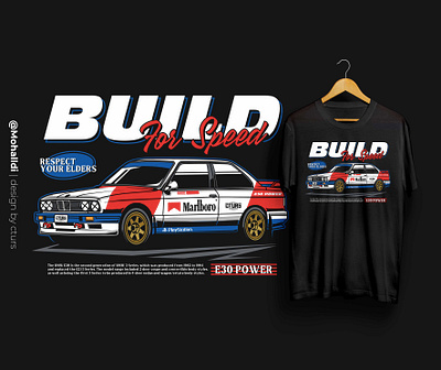 Marlboro E30 bmw bmw e30 car tshirt e30