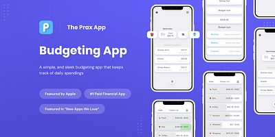 The Prax - Fintech App animation graphic design ios iosapp iphone ui uidesign ux uxdesign website
