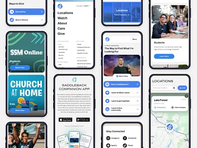 Saddleback.com Redesign branding case study church design graphic design interactive design locations mobile mobile design product design rounded corners saddleback church typography ui user design ux web webdesign website