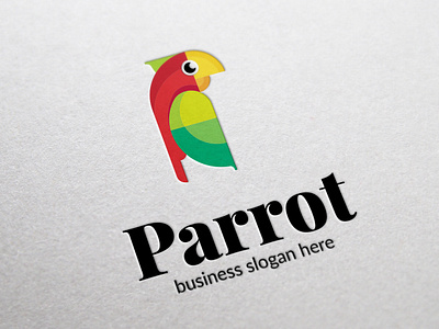 Parrot Logo Bird amazon bird bird bird logo brand colorful design exotic fauna identity illustration jungle logo logo design logo parrot logo template logotype parrot studio template tropical