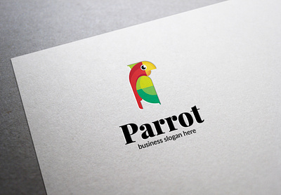 Parrot Logo Bird amazon bird bird bird logo brand colorful design exotic fauna identity illustration jungle logo logo design logo parrot logo template logotype parrot studio template tropical