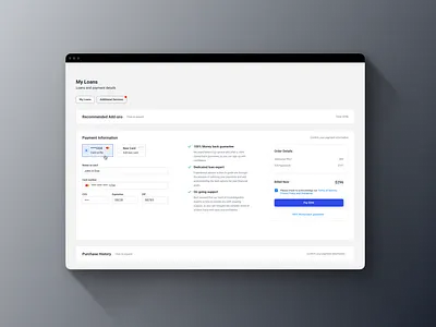 Payment Page checkout creative dashboard finance fintech graphic design interface payment productdesign ui uv uxinspiration website