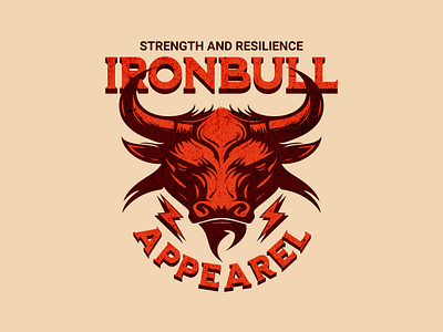 Ironbull appearel t-shirt design branding graphic design illustration product design t shirt design typography vector vintage design