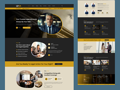 Lawyer Website Homepage branding landing design lawyer lawyer website tranding tranding 2024 ui uiux website