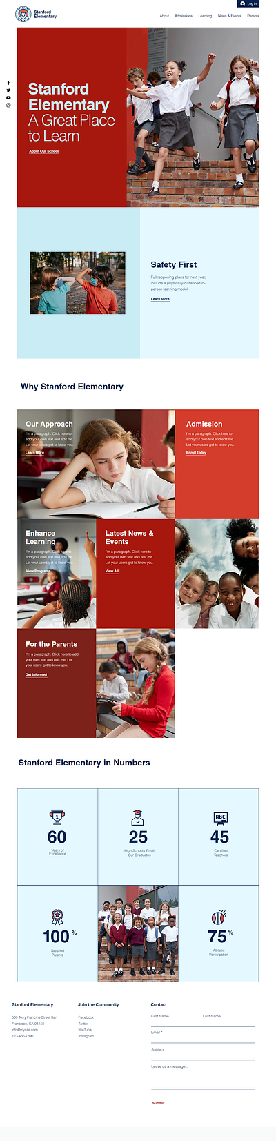 Websrikey School Portfolio website