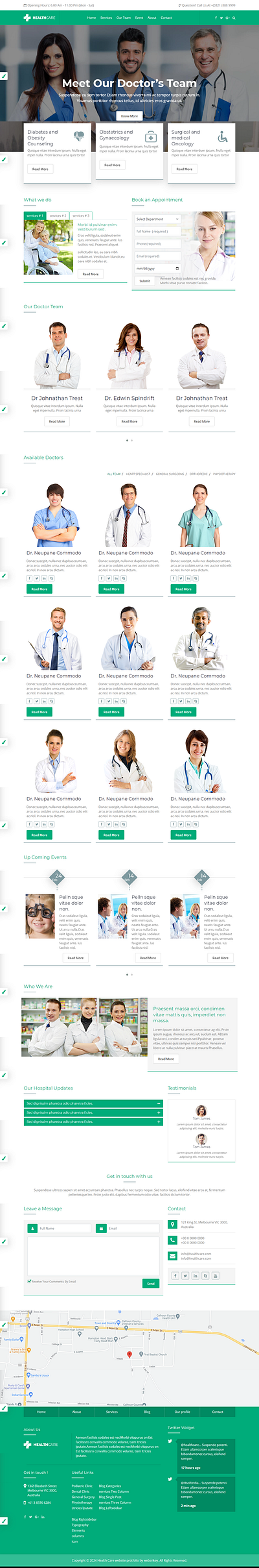 Websrikey Healthcare Website Portfolio