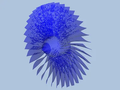 Turbine - CFD Analysis 3d 3d design air analysis autodesk cfd design inventor turbine