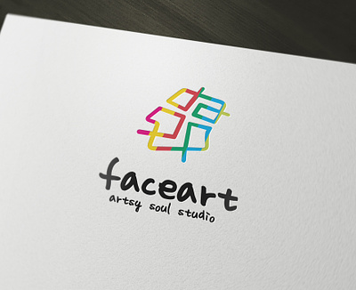 Face Art - Abstract Human Linear Style Head abstract artistic brand branding business company creative design face face art human head identity logo logo design logotype person profile psychology template unusual