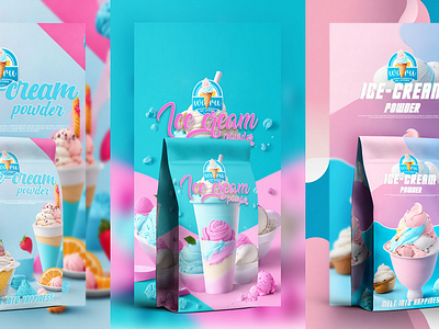 Ice-cream Pouch Packaging and Label design attractive pouch bottle label cbd label food packaging ice cream ice cream label ice cream packaging label label design packagiing packaging design pouch pouch design pouch label pouch packaging product label snacks snacks label snacks packaging standup pouch